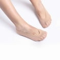 thumbnail image 4 of XUFLVPSEF Women Breathable Silky Socks Summer Anti Slip Silicone Low Cut Socks No Show Socks Gym Golf Tennis Athletic Socks Work Socks Beige, 4 of 5