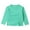Mint Green, variant on CPNG Girls Solid Color Long Sleeve Shirts Kids Crewneck T Shirt Curved Hem Daily Classic Comfort Casual Base Layer Blouse Tops(White,10-11 Years)