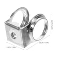 thumbnail image 2 of WEUVEB 10Ud Clamp Para Batería De Hierro Plateado Con Seguro Para Estabilidad Y Durabilidad, 2 of 6