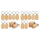 thumbnail image 1 of Etiqueta de Llave de Madera En Blanco Llaveros de Madera Diy Llaves de Grabado de Madera En Blanco Paquete de 40, 1 of 5