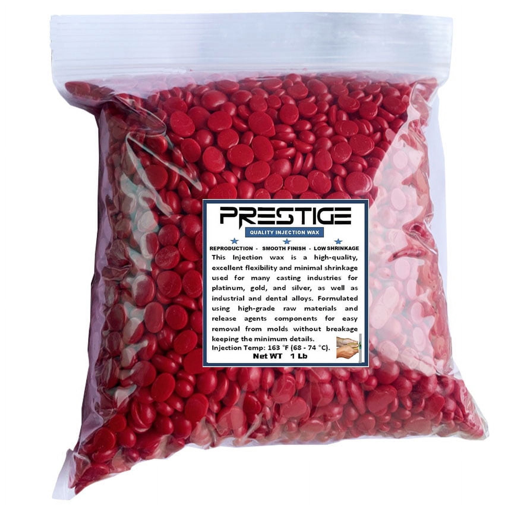 Injection Wax Flexible Red Ruby Beads Wax Jewelry Lost Wax Casting 2 Pound