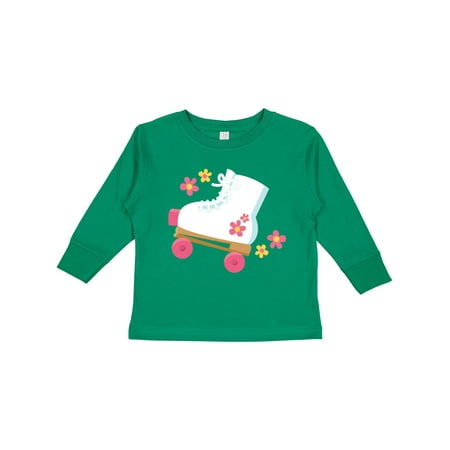 

Inktastic Roller Skate Flowers Gift Toddler Toddler Girl Long Sleeve T-Shirt