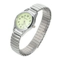 thumbnail image 1 of Reloj digital luminoso informal para personas mayores con banda elástica, ideal para parejas, regalo de Navidad., 1 of 6