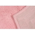 thumbnail image 4 of Home Weavers Waterford Collection 100% Cotton Non-Slip Bathroom Rug Set Machine Washable Toilet Lid Cover, U Shaped Contour, Bathroom Rug, Runner, Pink Color 4 Piece Bath Carpet set, 4 of 8