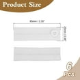 thumbnail image 2 of 6Pack Elastic Pants Waist Extenders, Button Extenders (White, 3.3x1inch), 2 of 7