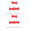 CSChome Bow Finger Protection Bowstring Finger Savers - 2 Pairs Soft Silicone Recurve Finger Guard Fast Rebound Positioning