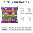 thumbnail image 5 of ARISTURING Boho Vintage Pillow Covers, Hippie Peace Sign Throw Pillow Covers, 1970S Groovy Flower Cushion Covers, Retro Rainbow Stripes Decorative Square Pillow Cases Bedroom Decor, 5 of 5