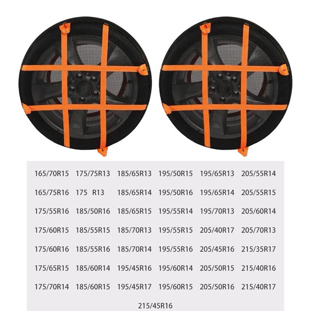 Snow Socks for Tires, Snow Chain Snow Traction Device, Anti-Skid Chains Provide Protection for Every Step You Take