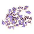 thumbnail image 2 of Love Wooden Clips 100Pcs Purple Eco-Friendly Photo Holder for Decoration Use, 2 of 3