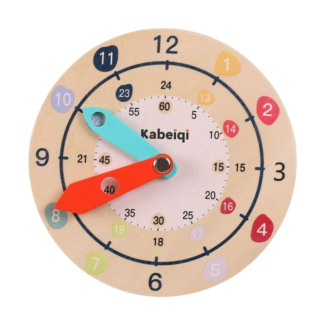 simhoa Montessori Wooden Clock Toys, Learning Activities Teaching, Montessori Early