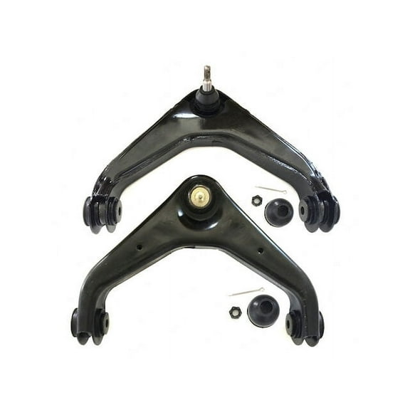 Front Upper Control Arm and Ball Joint Assemblies Kit - 2 Piece - Compatible with 2001 - 2010 Chevy Silverado 2500 HD 2002 2003 2004 2005 2006 2007 2008 2009