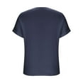 thumbnail image 3 of Besolor Womens Summer Tops Short Sleeve Criss Cross V Neck T-Shirts Loose Casual Tunic Blouses Tees, 3 of 7