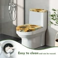 thumbnail image 5 of Yuyamidu Retro Sunflower Toilet Lid Cover Sets for Bathroom 2 PCS Bee Toilet Lid & Tank Lid Dust Cover Round for Bathroom Elongated Lid Keep Bathroom Toilet Clean, 5 of 7