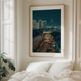 thumbnail image 6 of From Brankov Most, Belgrade - Novi Beograd Serbia Photography Cityscape Nightlife Skyline Architecture Street Photography Bridge Modern Art Unframed Wall Art Print 22 x 28 inches, 6 of 13