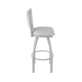thumbnail image 4 of 870 Hadleigh 25" Swivel Counter Stool with Anodized Nickel Finish and Graph Alpine Seat and Back, 4 of 5