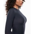 thumbnail image 4 of Camiseta INLYRIC, manga larga, cuello redondo, entallada, top corto, 4 of 6