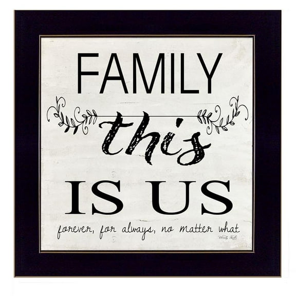 Family This is Us by Cindy Jacobs Printed Wall Art Wood Multi-Color