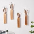 thumbnail image 2 of Paquete de 4 Maceteros de Pared para Plantas de Interior, DecoracióN de Pared de Madera para Dormitorio, Sala de Estar, Jarrones de Pared con Bolsillo de Madera de Granja, 2 of 6