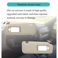 thumbnail image 5 of Sun Visor Replacement Fit For Mazda Cx9 2010-2015, OE:TDY1-69-320, Sun Visor With Mirror And Light, Driver Left & Passenger Right Side-beige-right, 5 of 6