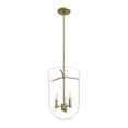 thumbnail image 6 of Hunter - Sacha 3-light Alturas Gold, Medium Size Pendant Light, Dimmable, Modern Style, Urn Shaped, for Bedrooms, Dining, Living Rooms - 19385, 6 of 9