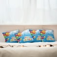 thumbnail image 4 of Ambesonne Colorful Throw Pillow Cover 4 Pack, Vibrant Balloons Sky, 24", Multicolor, 4 of 5