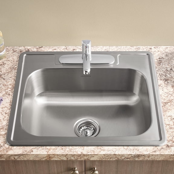 American Standard 20Sb.8252283C Colony 25" Single Basin Stainless Steel Kitchen Sink For