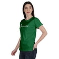 thumbnail image 4 of Inkmeso Vaccinated Pro Vaccine Crew Neck Tee Shirt Cotton T-shirt For Womens, 4 of 9