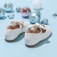 thumbnail image 4 of KPOPLK Toddler Dress Girls Shoes Mary Jane Soft Sole Princess Shoes for Little Kids Size 12,White, 4 of 6