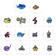 thumbnail image 5 of Parches de animales marinos, kit de costura, parches bordados para ropa, mochilas, 5 of 5