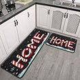 thumbnail image 3 of Kitchen Rug Set of 2 Anti Fatigue Christmas Kitchen Mats for Floor,Winter Christmas Snowflake Home Kitchen Floor Mats for Bathroom,Room Cooking (47x17+30x17 Inches), 3 of 7