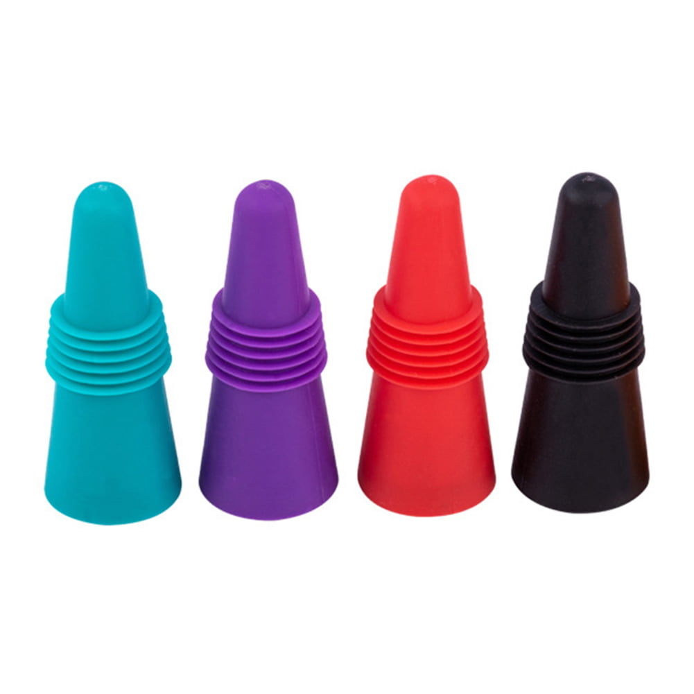 AB_ Reusable Silicone Red Wine Champagne Bottle Stoppers Cone Lid Details about   JF_ KF_ DI 