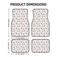 thumbnail image 2 of Sikiie Cherry Berries Car Foot Mat Set of 4 Pieces Basics Universal Fit Rubber Carpet Floor Mats For Car SUV Van & Truck, 26.8"L x 17.3"W (Front), 13"L x 17.3"W(Rear), 2 of 6