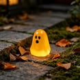 thumbnail image 3 of 50pcs Lighted Mini Ghost Halloween Figurine, Glowing Little Ghost Trinket for Tabletop, Mantel, Shelf, Entryway and Party Display, Cute Seasonal Accent for Spooky Home Decoration, H, 3 of 7