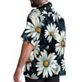 thumbnail image 3 of Daisy Men's Hawaiian Printed Short Sleeve Button Down Casual Beach Shirt's, Unisex, 3 of 6