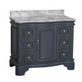 thumbnail image 4 of Katherine 42" Bathroom Vanity with Marine Gray Cabinet and Carrara Marble Top, 4 of 5
