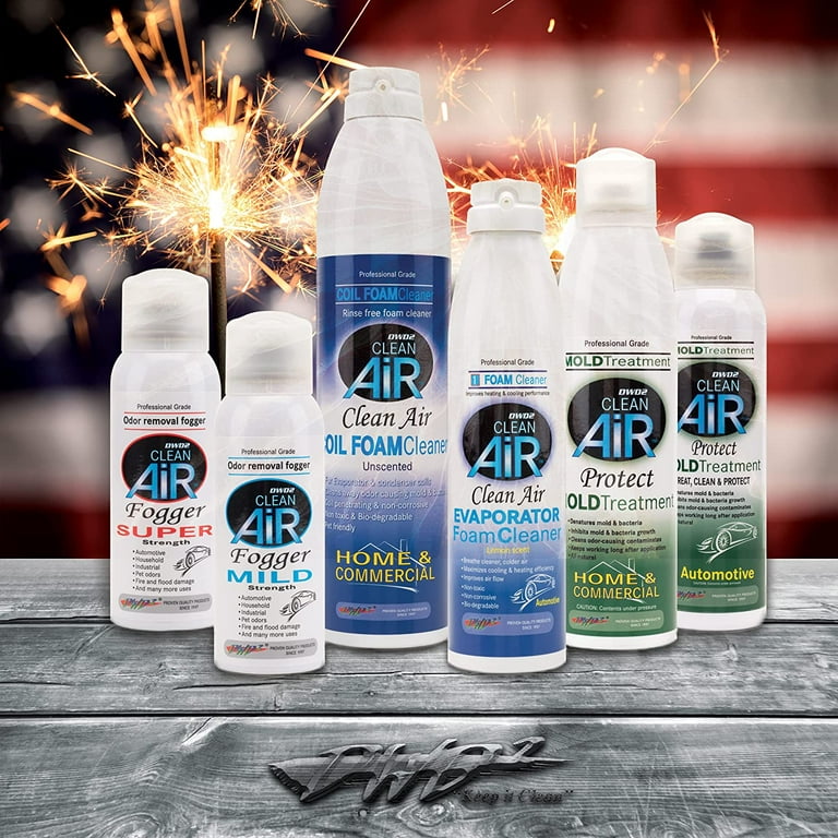 DWD2 Clean Air Unscented Automotive AC Foam Coil Cleaner, Non