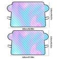 thumbnail image 4 of XYRSRUW Car Windshield Cover, Frost Protection Windshield Shield for Snow and Ice, Winter Antifreeze Windshield Blanket with Strong Magnet, All-Season Car Windshield Protector, 4 of 6