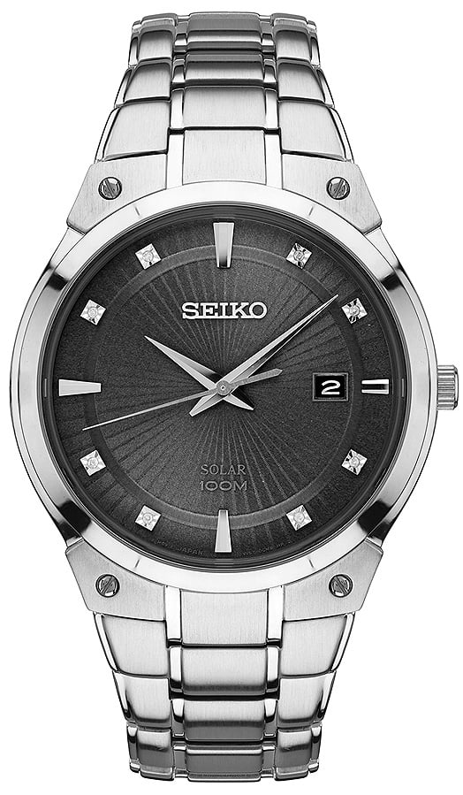 seiko solar 100m black