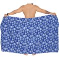 thumbnail image 4 of HAPPY BAY Men's Pareo Standard Vacation Sarong Full Beach Wrap One Size Azure, Palm Tree Summer Vacation Party, 4 of 5