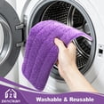 thumbnail image 6 of ZenClean Reusable Microfiber Mop Pads 6 Pack Compatible with SwifferPower Mop for Wet & Dry Floor Cleaning, 6 of 9
