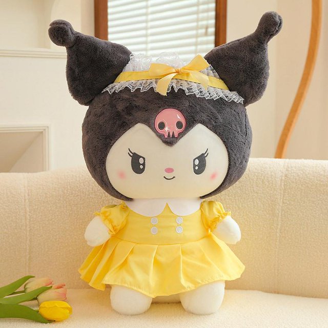 Sanrio-juguete de peluche Kawaii para niñas, accesorios de decoración para el hogar, muñeco de algodón PP, regalo, 2022