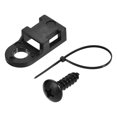 thumbnail image 1 of Unique Bargains 19mm x 9mm x 4.6mm Nylon Cable Fasten Clips with Screws and Ties Black 50 Set, 1 of 5