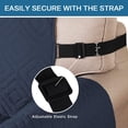 thumbnail image 4 of Funda reversible para sofá, protector de muebles, resistente al agua, correas elásticas, fundas para sofá, mascotas, para sentarse (sofá de gran tamaño, azul marino/beige), 4 of 4