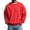 Red #033, variant on Men's Solid Color Crewneck Sweatshirt with Ribbed Cuffs and Hem Casual Basic Long Sleeve Top, S-3XL