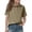 Khaki, variant on UACY Girls Short Sleeve Polo Shirts Button Lapel Collared Summer Tops Business Casual Basic Tees