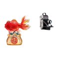 thumbnail image 1 of Estatua de con cámara del Feng Shui chino, decoración de escritorio, adorno de resina, regalo de año Nuevo, escultura de carpa la , a, 1 of 8