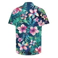 thumbnail image 4 of USNSM Fashion Print Hawaiian Shirt for Men Big and Tall Loose Fit Shirt Short Sleeve Daily Casual Lapel Button Down Holiday Beach Shirts Multicolor XXL, 4 of 5