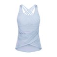thumbnail image 1 of Blusa deportiva con tirantes cruzados estilo europeo y americano, bonita espalda, prenda exterior de dos piezas, traje de fitness para correr y yoga que combina con todo, 1 of 6