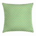 thumbnail image 1 of Retro Throw Pillow Cushion Cover, Pattern of Repeating Floral Tiles Old Fashioned Nature Inspired Motifs, Decorative Square Accent Pillow Case, 16 X 16 Inches, Sea Green Yellow Beige, by Ambesonne, 1 of 2