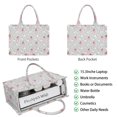 thumbnail image 2 of Large Capacity Tote Bag,Princess Unicorn Butterfly Pattern Handbag Fashion Luxury Tote Bag,15.7"x13"x 5.1" Inches,Laptop Compatible, 2 of 6
